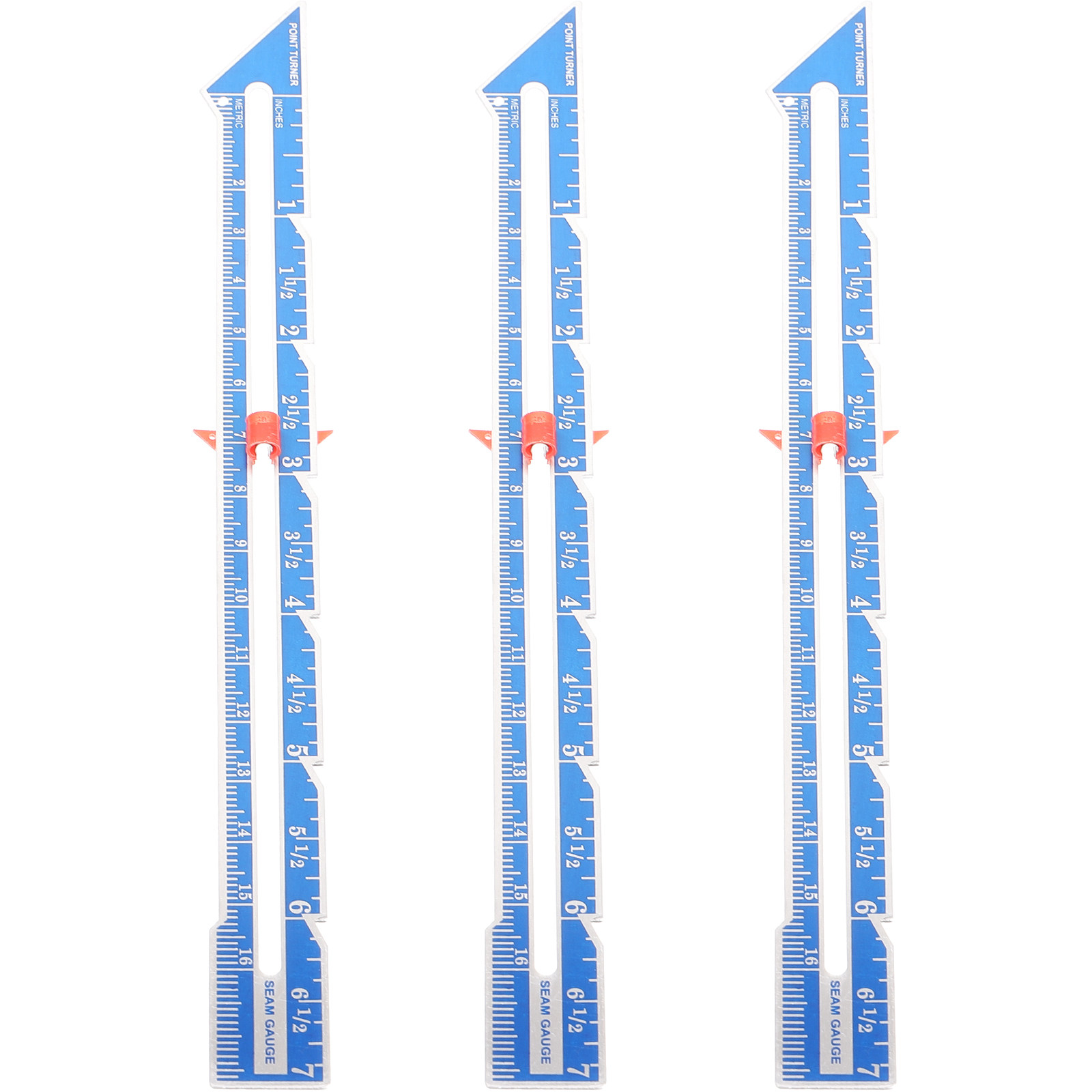 3Pcs Clear Marked Aluminum Qui - огляд і ціна Sewing Gauge Ruler